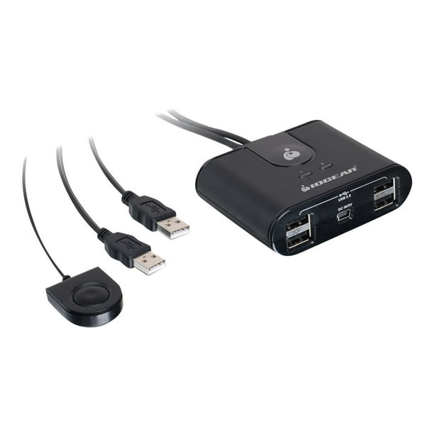 IOGEAR USB 2x4 2.0 Peripheral Sharing Switch GUS402 - Commutateur de Partage de Périphériques USB - Bureau