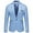 Sky Blue, variant on Clearance Male Suits,Clearance Sales Men's Blazers & Suit Jackets Mens Casual Autumn And Winter Trend Collar Single Two Buttons Slim Fit Round Hem Pockett Jacket Small Suit