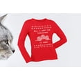 thumbnail image 5 of Old Glory Womens I Want Yarn Knitting Ugly Christmas Sweater Long Sleeve T Shirt, 5 of 6