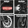 thumbnail image 6 of Electric Bike for Adults, 2000W Peak Motor 20"x4.0" Fat Tire Bicycle, 48V 23Ah Removable Battery 80 Miles, 34MPH High Speed Mountain Ebike with Dual Hydraulic Brakes & Full Suspension, and 7-Speed, 6 of 8