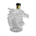 thumbnail image 3 of Decantador de whisky con forma de cabeza de dragón, decantador de vino, vaso vacío transparente de 320 ml, regalo para hombres, papás y esposos,, 3 of 8