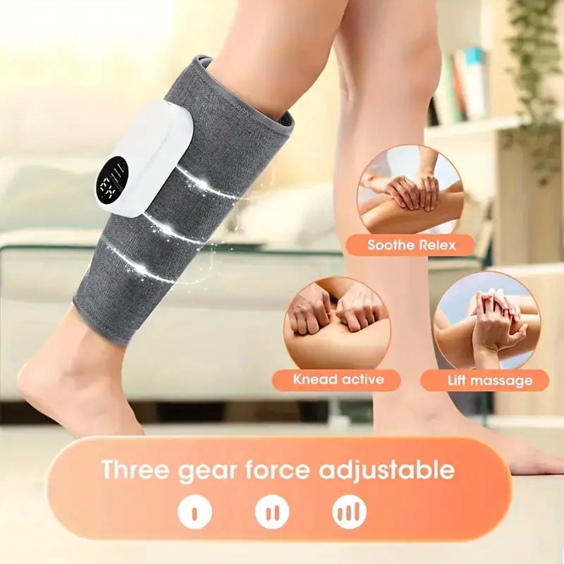 Leg Massager for Circulation, Air Compression Massager for Calf Foot Legs Muscle, 3 Modes 3 Intensities Leg Massager,Relief Leg Muscle Fatigue,1Pcs