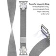 thumbnail image 3 of For Withings Steel Milanese Band Electroplated Metal Watch Strap Clover Decor, Size: S - Silver Colo, 3 of 5