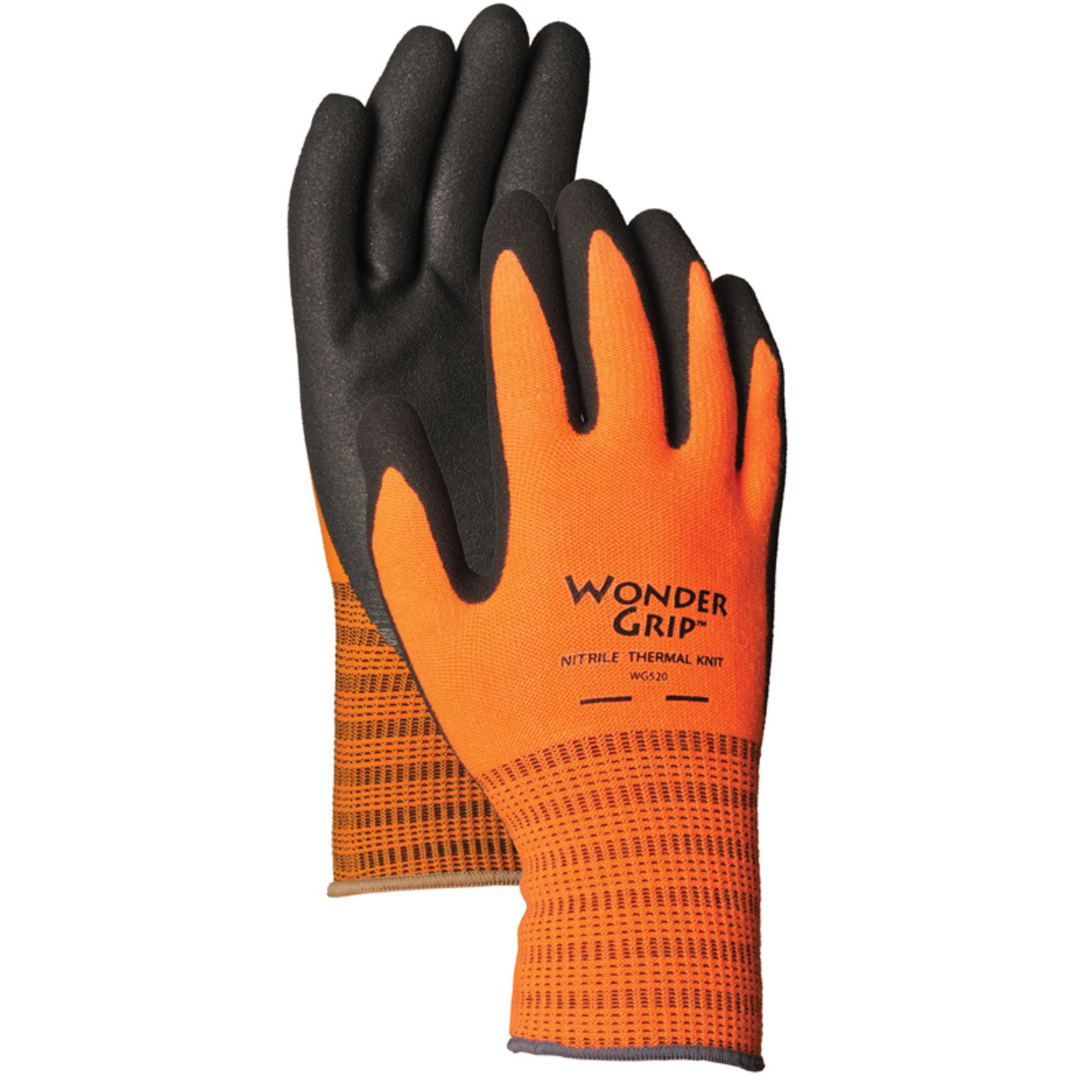6 Pairs ORANGE Diesel HI-VISIBILITY Latex Grip General Purpose Work Gloves 