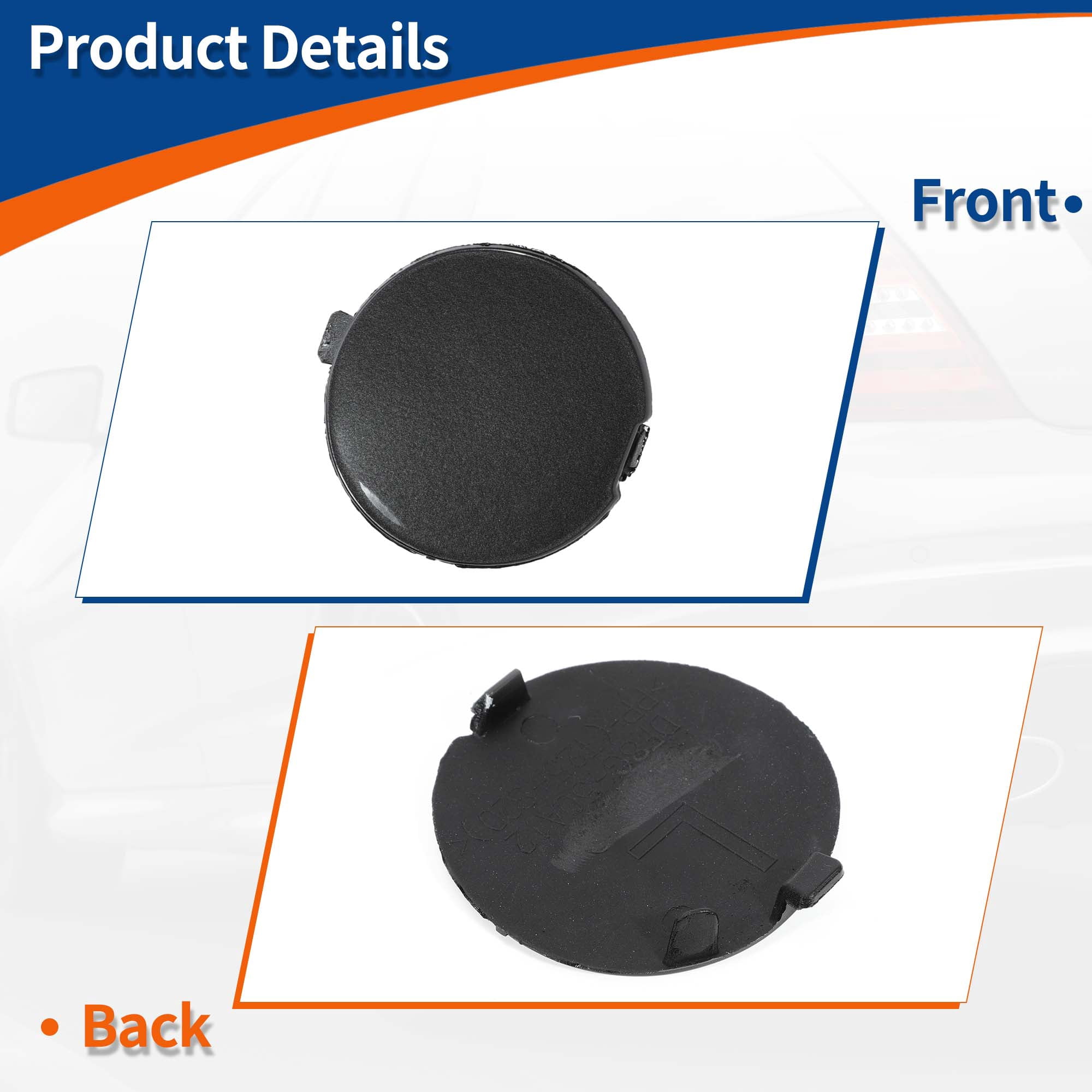 Unique Bargains Front Left Driver Side Bumper Tow Hook Cover for Mazda CX-3 2016-2021
