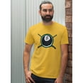 thumbnail image 2 of Tee Bangers Mens Graphic Tee - Pool 8-ball & Crossed Cue Sticks - Regular Fit 100% Cotton, 2 of 4