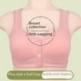 thumbnail image 1 of Sujetador de talla grande con copa moldeada y hebilla frontal para mujer de mediana edad, ropa interior sin aro y tirantes anchos para los hombros para mujer, 1 of 4