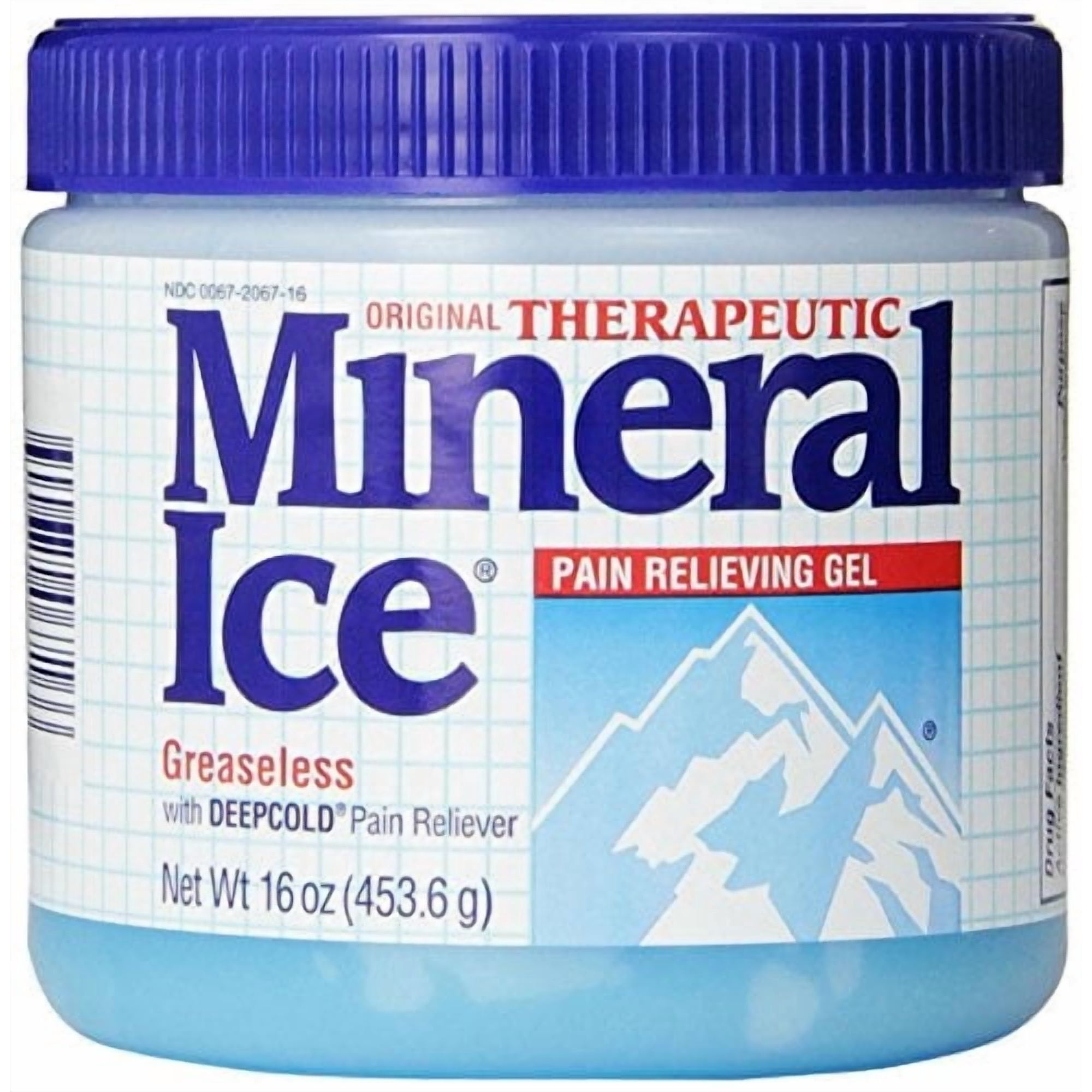 2 Pack - Mineral Ice Topical Analgesic Pain Reliving Gel 16Oz Each