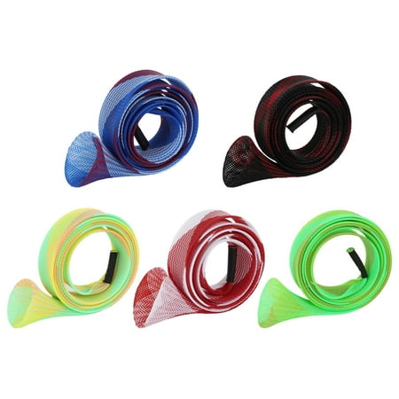 WYQLFSB Rod Sock Fishing Sleeve Cover Braided Mesh Protector Pole Gloves Tools 10Pcs Set