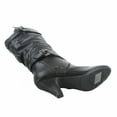 thumbnail image 2 of Maggie-39 Bottes Décontractées Mi-Mollet à Bout Rond à Talons Hauts à Fermeture Éclair pour Femmes, 2 of 3
