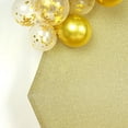 thumbnail image 5 of BalsaCircle 8 feet Champagne Metallic Glittered Spandex Hexagon Backdrop Stand Cover Wedding Party Decorations, 5 of 7