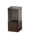 thumbnail image 2 of Jarrón acrílico con soporte de madera | Centro de mesa moderno | Jarrón irrompible para sala de estar o comedor | Regalo de decoración para el hogar, 2 of 6