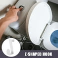 thumbnail image 3 of 2 Pcs Multifunctional Z Hook Cabinet Handle Kids Plastic Hangers Toilet Lid Potty Seat Bathroom Baby Child, 3 of 6