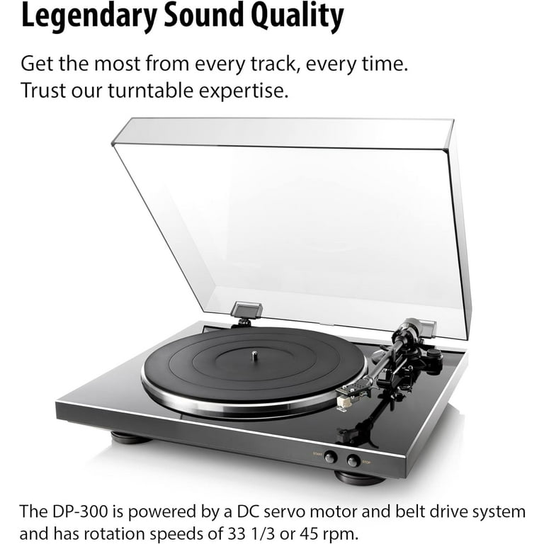 Denon DP-300F External Design Fully Automatic Turntable with