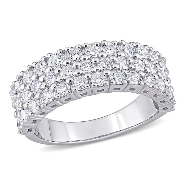 1.68 CT. T.W. Diamond Triple-Row Semi-Eternity Band in 14K Gold