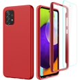 thumbnail image 1 of for Samsung A52 5G Case with Screen Protector, Full Body Protection Anti Scratch Galaxy A52 5G Case Hard PC Bumper Flexible Silicone Back Shockproof Case for Samsung Galaxy A52 5G,Red, 1 of 7