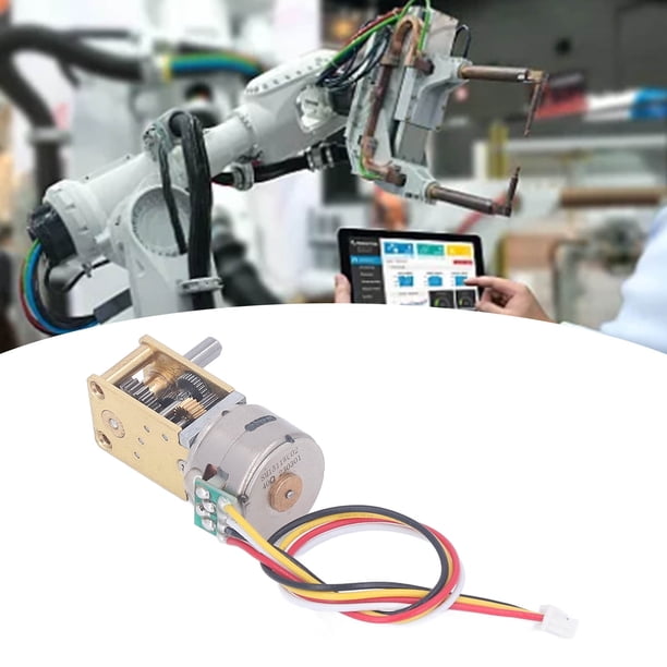 Motor De Reducción De Velocidad Micro, DC5V Tamaño Pequeño Vida útil Larga Mini Motor De Caja De Engranajes De Artesanía Fina Para Máquina Inteligente