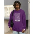 thumbnail image 2 of Optical Waves Techno Style Sweatshirt Men -Image by Shutterstock, Male XX-Large, 2 of 4