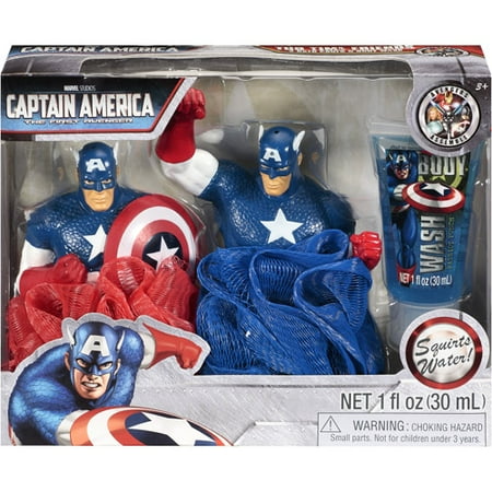 Marvel Captain America Tub Time Friends Patriot Punch Bath Set