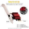 thumbnail image 2 of 2.5G PCIE to RJ45 Network Card RTL8125B Chip 100/1000Mbps for Win7/8, 2 of 5