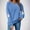 Blue, variant on Halloween Tshirts Women, Spooky Season Ghost Print Sweatshirts for Women, Polyester Long Sleeve Halloween Shirts for Women Casual Halloween Tops, White S
