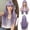 Purple1, variant on Phocas Purple Wig for Women 22 Inch Long Purple Wavy Wigs with Bangs Natural Curly Hair for Daily Use