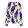 thumbnail image 5 of Women's Graphic Print Sweatshirt Hollowed Design Long Sleeve Casual Jacket Style, 5 of 5