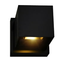 CWI Lighting Lilliana 4" Contemporary Metal LED Wall Sconce in Black