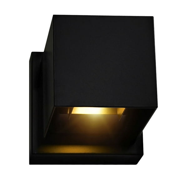 CWI Lighting Lilliana 4" Contemporary Metal LED Wall Sconce in Black