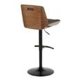 thumbnail image 6 of Corazza Adjustable Bar Stool, Chrome Bar Stools, Bar Chairs, Swivel Bar Stools, Bar Stools Set of 2 (Charcoal), 6 of 6
