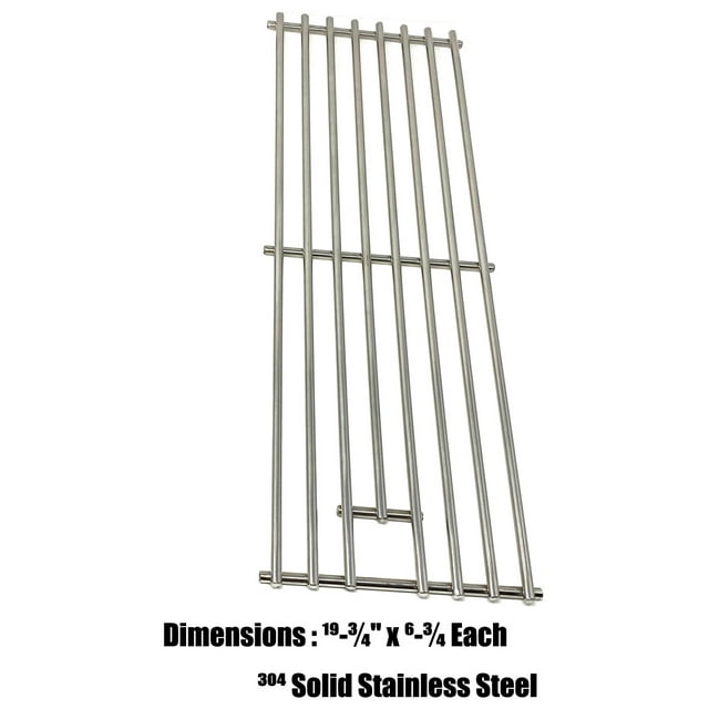 Replacement Stainless Cooking Grid For Char Griller 16619, 2137, 2222, 2929, 3000, 3232, 3724, 4008, 4208, 5050, 5072, 5252, 5650, 6020, Cook-On IT2612ALP, Gas Model - Sold Individually