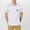 White, variant on Men's Dinosaur Bone Pattern Retro T Shirt Short Sleeve Casual Streetwear Dinosaur Theme Top
