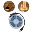 thumbnail image 4 of Motion Sensor Closet Light, 5V USB LED Sensor Light Strip Warm Light Environmentally Friendly Soft  For Bedsides For Cabinets For Wardrobes 0.5M,1M,2M,5M, 4 of 8