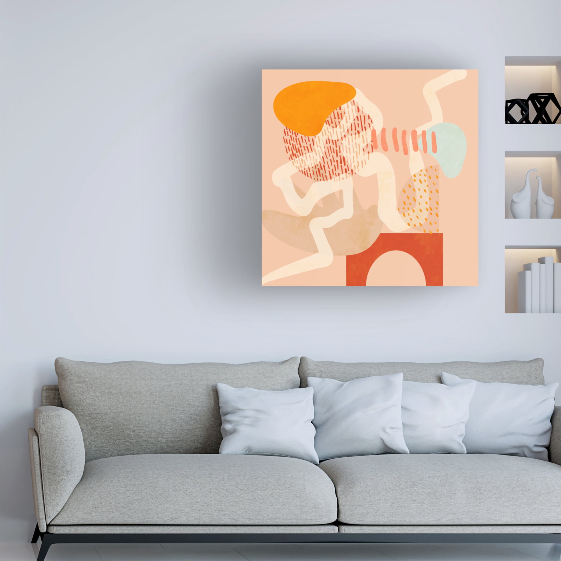 Trademark Fine Art Ana Rut Bre Shapes Play New3 Canvas Wall Art