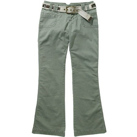 Juniors Surplus Pants with Canvas Belt