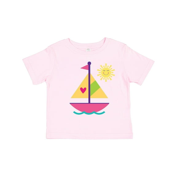 Inktastic Sailboat Girls Sailing Girls Toddler T-Shirt