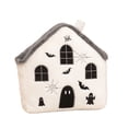 thumbnail image 2 of geerera Halloween Pillow, Cute Spooky House Shaped Stuffed Throw Cushion with Ghost Embroidery, 2 of 9