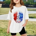thumbnail image 2 of Neon 3D Graphic Print Boys Girls Summer Tees Short Sleeve Cool Tops for 8-12 Years, 2 of 4