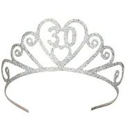 Glittered Metal 30 Tiara, (1/Pkg)