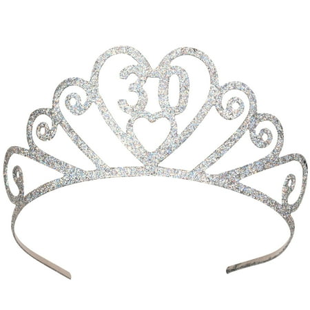 Glittered Metal 30 Tiara, (1/Pkg)