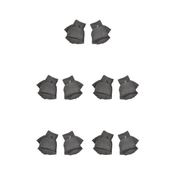 Minnieouse 1 par de guantes sin dedos, cómodos, simples, térmicos, medio dedo, funda para calentar las manos, calentador de manos, guante para Type2 NO2