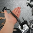 thumbnail image 2 of Minkissy Universal Motorcycle Rear Brake Pedal Iron Silver 1Pack for Offroad Riding, 2 of 8