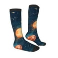 thumbnail image 4 of Lsque Solar System And Planets Printed Crew Socks Men's Women's LightWeight Thin Casual Calf Socks ,Knee High Socks,Cotton Socks, 4 of 9
