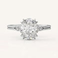 thumbnail image 2 of vylahjewellery 10K Yellow Vermeil Gold Anniversary Ring Proposal Ring Oval Cut Moissanite Diamond Wedding Ring Classic Engagement Ring for Her, 2 of 5