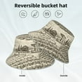 thumbnail image 5 of Daiia Vineyard Landscape Pattern Bucket Hat - Trendy Cotton Sun Hat for Beach, Golf, Fishing - Fun Outdoor Vacation Boonie for Men and Women, 5 of 9