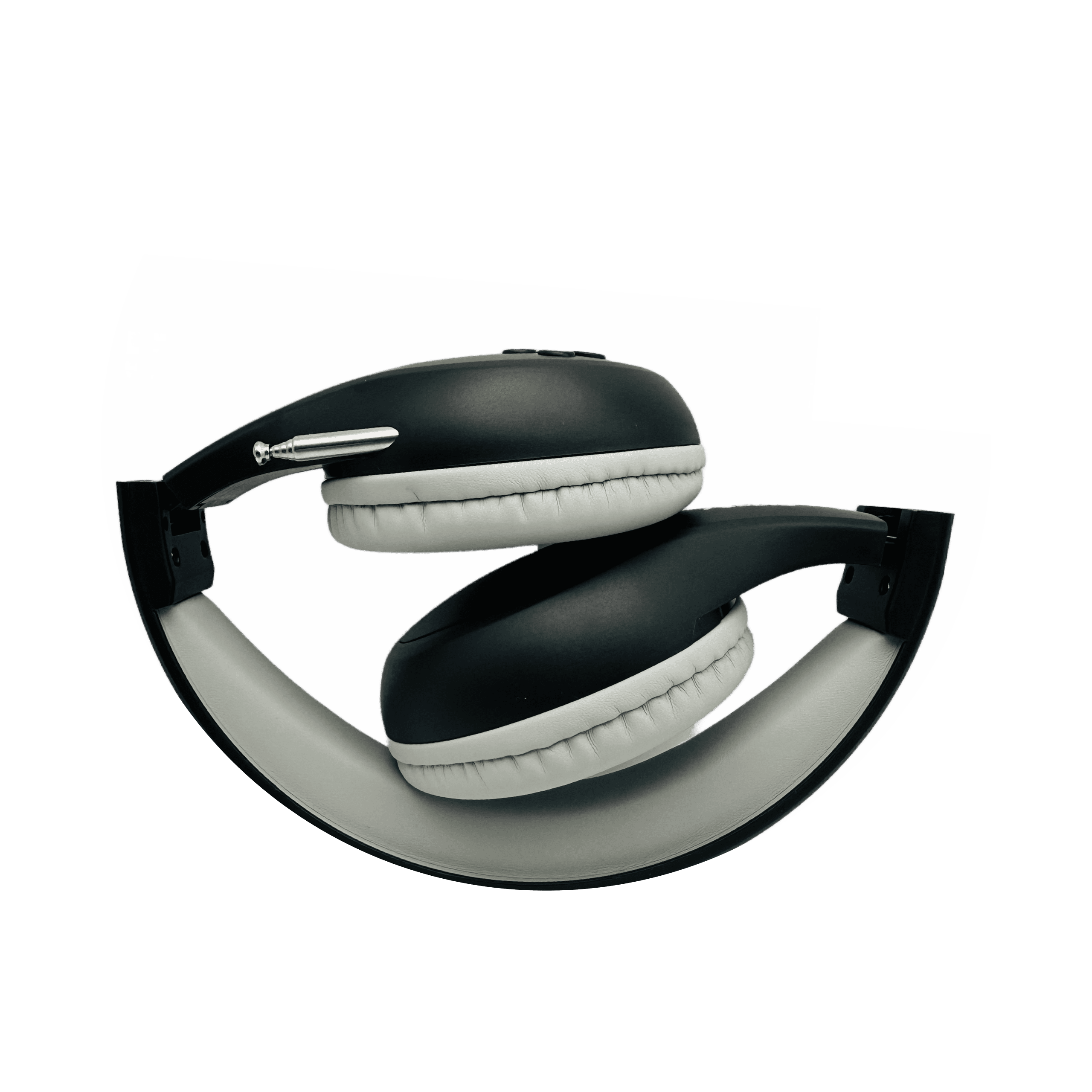 Things Audio FM Radio Headphones/Headset Pull-Out Antenna, Great Reception & Sound, Walking, Jogging, Relaxing, School, Talk Radio, Yard Work - Powered by 2AA Batteries (Not Included) - Black & Gray