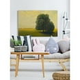 thumbnail image 4 of Marmont Hill Green Fields and Lone Tree Painting Print on Wrapped Canvas, 4 of 5