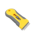 thumbnail image 3 of Cuchillo de limpieza, espátula pequeña, removedor de goma, cuchillo de empuje, raspador, placa avanzada de vidrio/cerámica, limpiador raspador, limpieza de vidrio/espejos/pisos Rojo Verde, 3 of 5