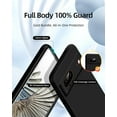 thumbnail image 2 of 3 in 1 for Google Pixel 7 Case, with 2 Pack Screen Protector, with Full Camera Cover Protection，Liquid Silicone Slim Shockproof Protective Phone Case [Microfiber Lining] (Black)\u2026, 2 of 5