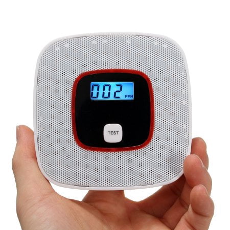 CO Detector Carbon Monoxide Sensor LCD Alarm Alert Poisoning Gas Fire Monitor